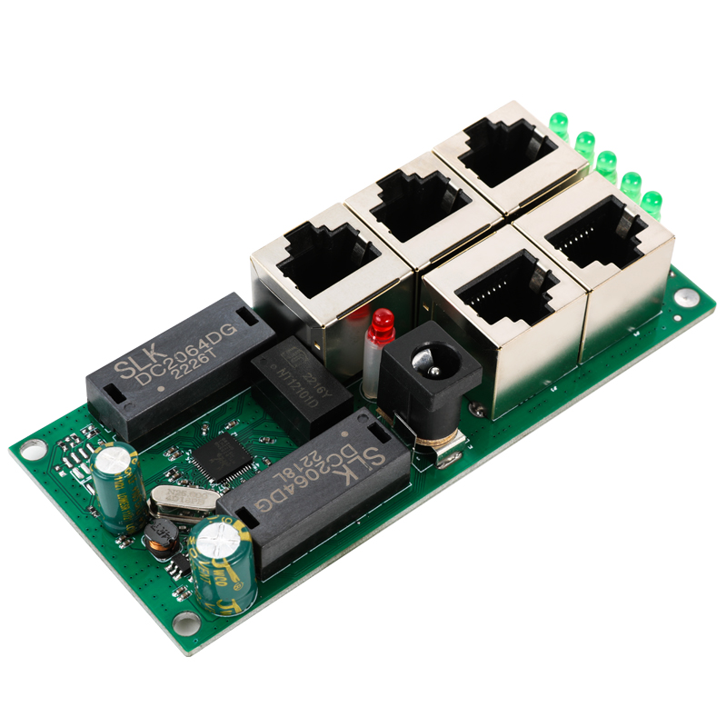 LX-SWF504 5口立式網口交換機(jī)模塊